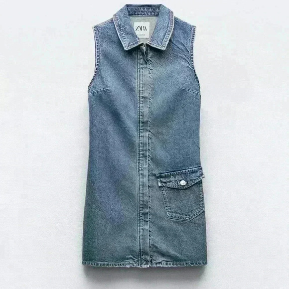Zara Dresses & Skirts - 🔥🔥 zara TRF denim dress
